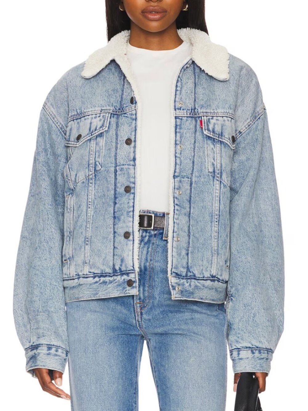 Levi's 90s Sherpa Trucker in Morning Sunlight
